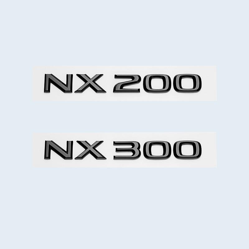 NX200 NX300 NX200t NX300h HYBRID Noir Brillant Lettres 3D WJHEG5 Emblème Autocollant Badge Arrière Coffre Voiture Accessoires Pour Série NX
