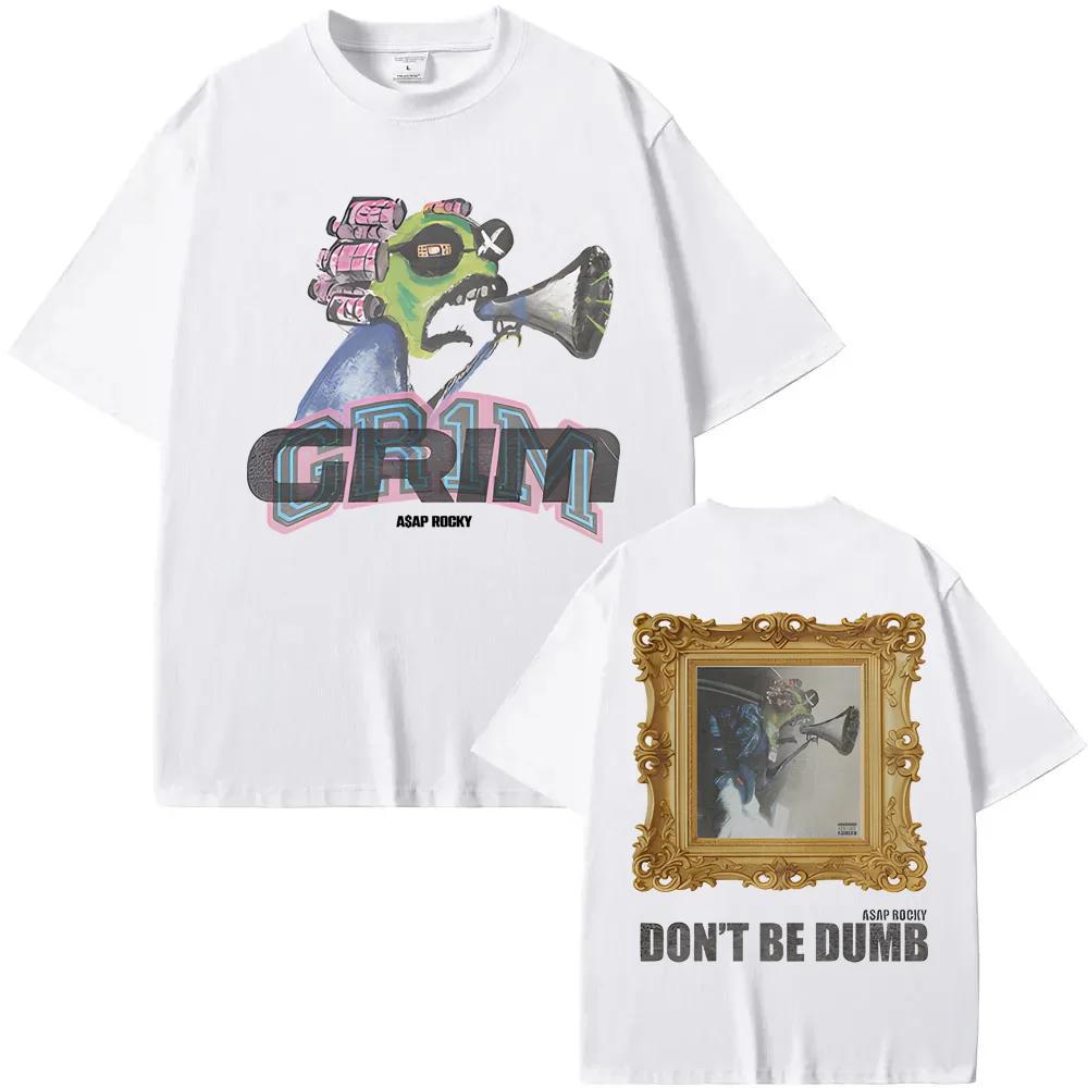

2026 NEW GR1M SHORT SLEEVE American Rapper ASAPRocky ComfortableTEE Harajuku Casual High Quality Round Neck Soft Tees S