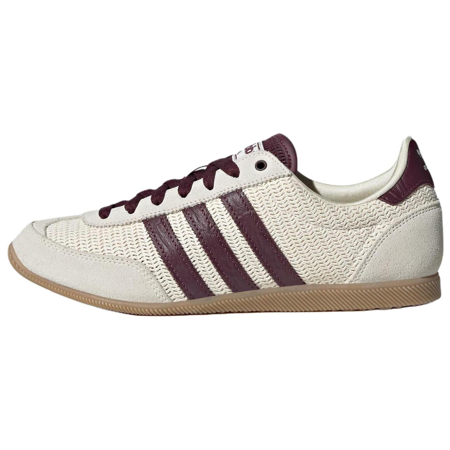 

adidas Originals Japan W Cream White Maroon Gum Women s Retro T-Toe Sneakers JR7161 36.5