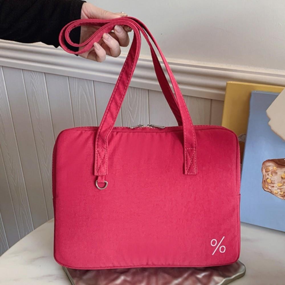 Stylish Handle Style Laptop Sleeve Portable Sweet Computer Handbag Simple Lightweight Laptop Bags Office