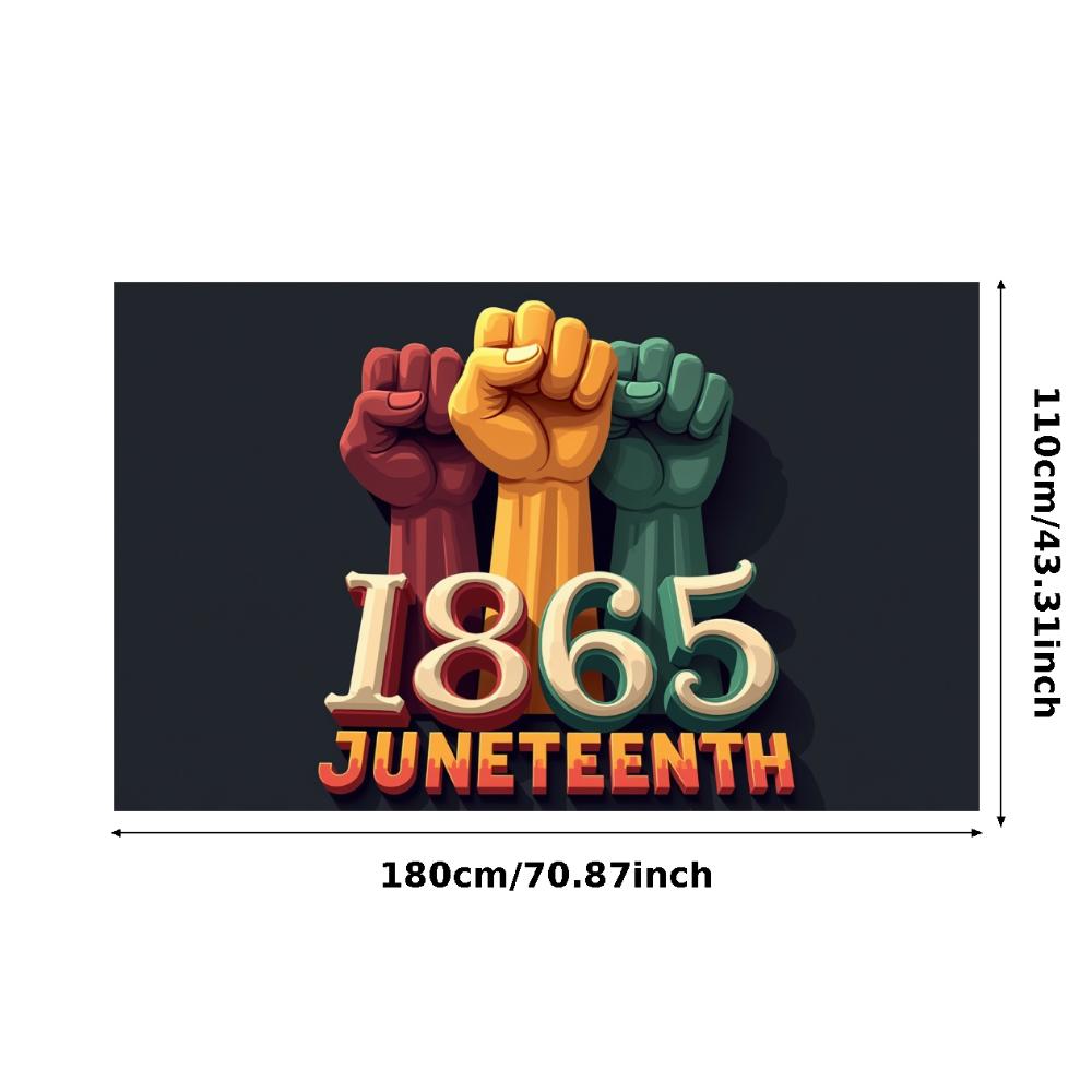 Large Size Black History Banner Afrocentric Decor Freedom Celebration Banner for Indoor Decoration Freedom Celebration