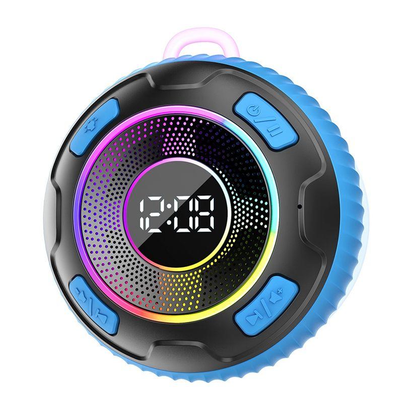 ABUO-S5 Wireless Speaker IPX7 Waterproof Bluetooth Enclosed Speaker Built-In Mic 10-Hour Battery Shower Compatible Subwoofer