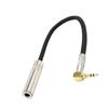Audio Cable 90 Degree Right Angle High Fidelity 0.2m 3.5mm To 6.5mm/6.35mm AUX Extension Cord for Microphone