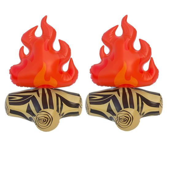 

2 шт., надувной реквизит для костра, украшение для сцены вечеринки, надувной костер, украшение для дров, модель костра, игрушка для детей, мальчиков и девочек 2pcs