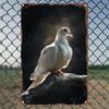 1pc Sturdy Foil Wall Art Featuring a Pigeon Perched on a Branch, Suitable for Indoor And Outdoor Decoration in Homes, Bedrooms, Restaurants, Bars, Caf