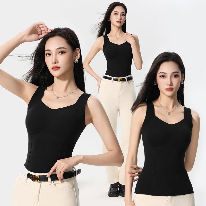 Grafenová hřejivá bezešvá vesta a základní vrstva zeštíhlující tvarovač postavy 8867