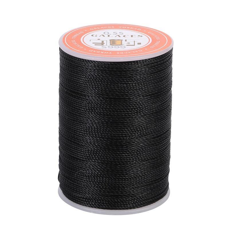 180M Flat Polyester Waxed Wax Thread Cord Sewing 210D for DIY Leathercraft Brown