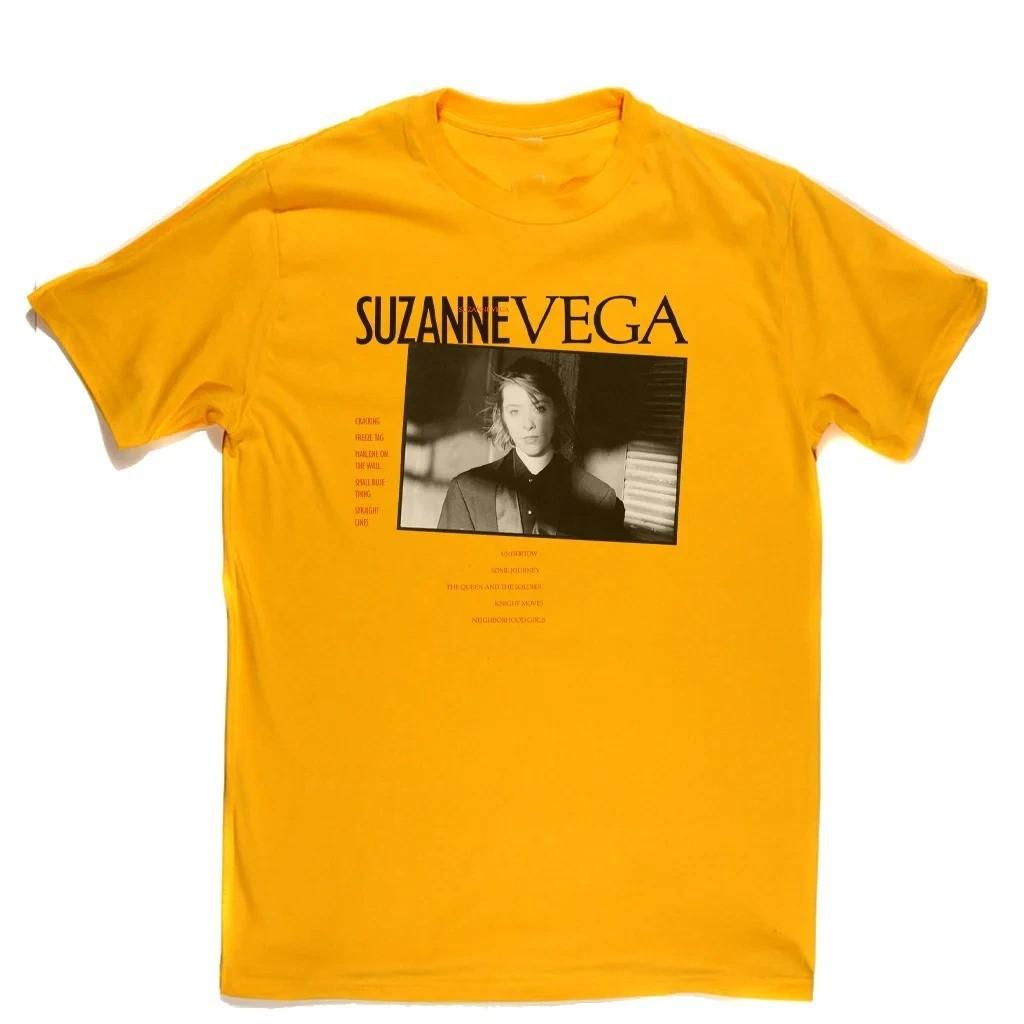 NEW Suzanne Vega Album Short Sleeve T-Shirt - Yellow, All Sizes