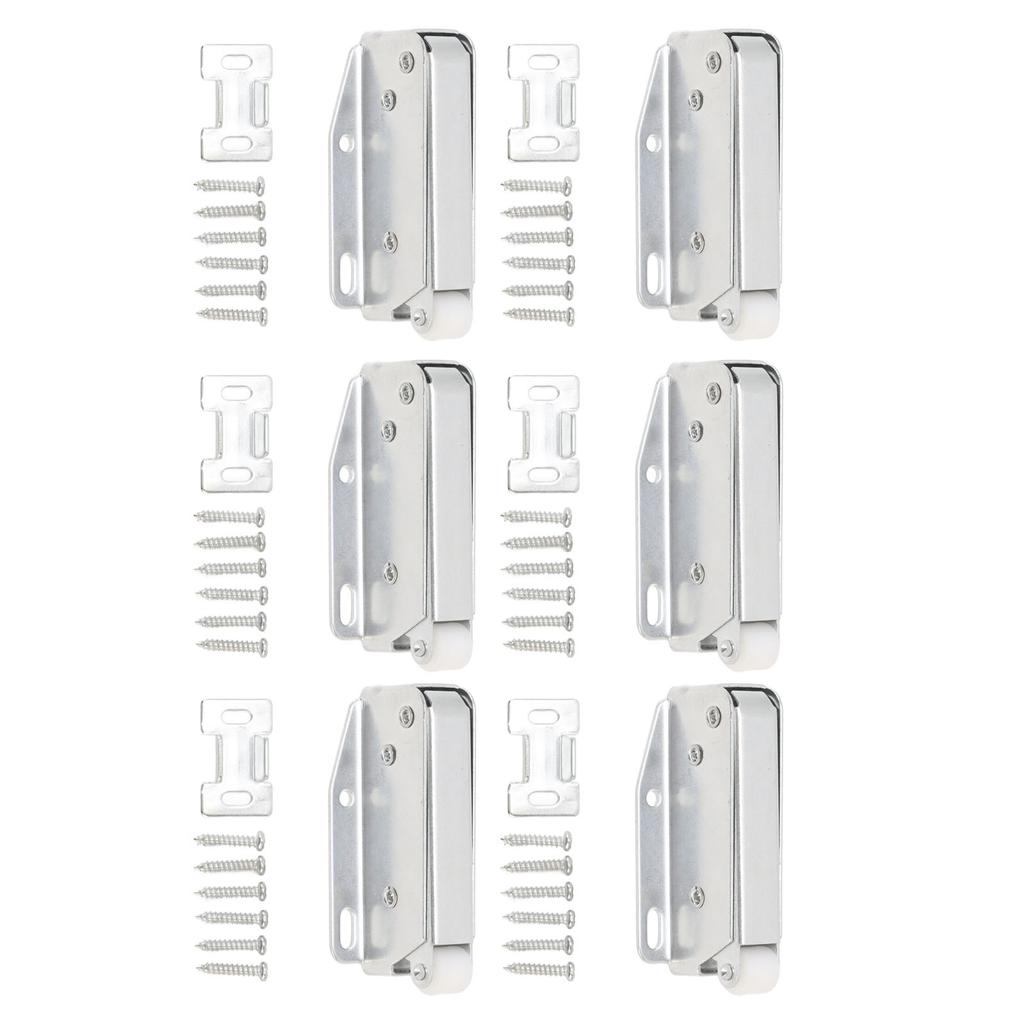 6Pcs Spring Latch Mini Door Push Release Latch Light Weight Push to Open Door Latch for Cabinet