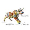 Nordic Creative Nordic Creativity Wall Street Resin Bull Figurine Cattle OX Statue Home Decorations Bull Art Desktop Decor Sculp
