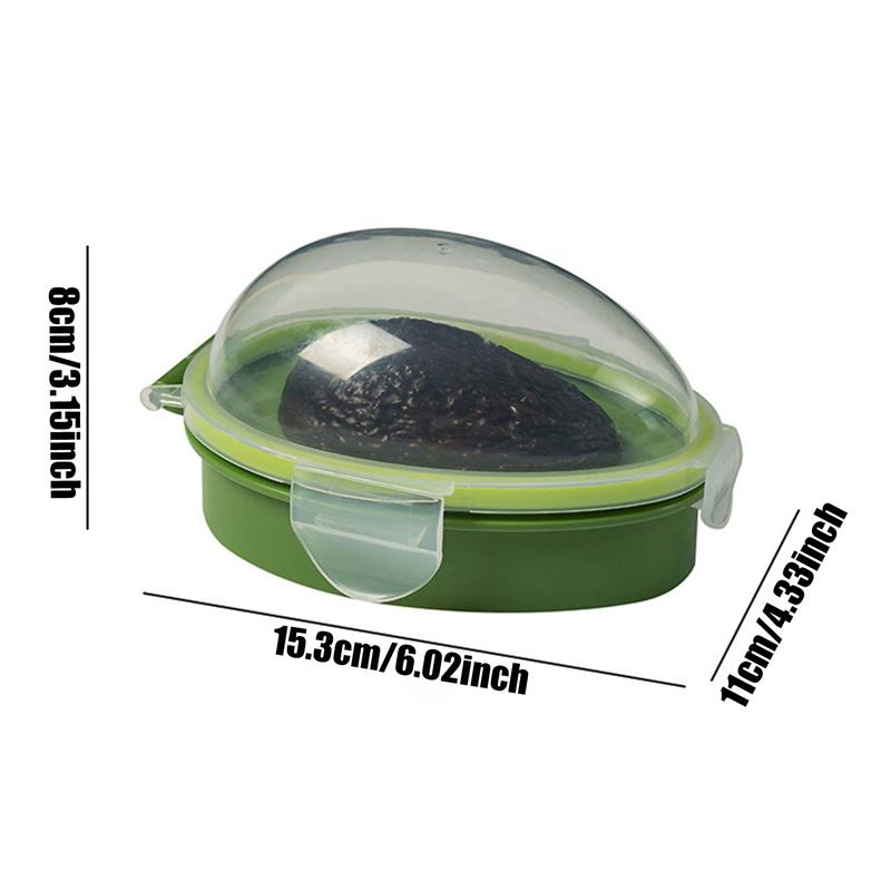 

Avocado Storage Box Kitchen Food Space Saving Container Vegetable Organizer Reusable Plastic Fruit Vegetable Green Containers зелёный