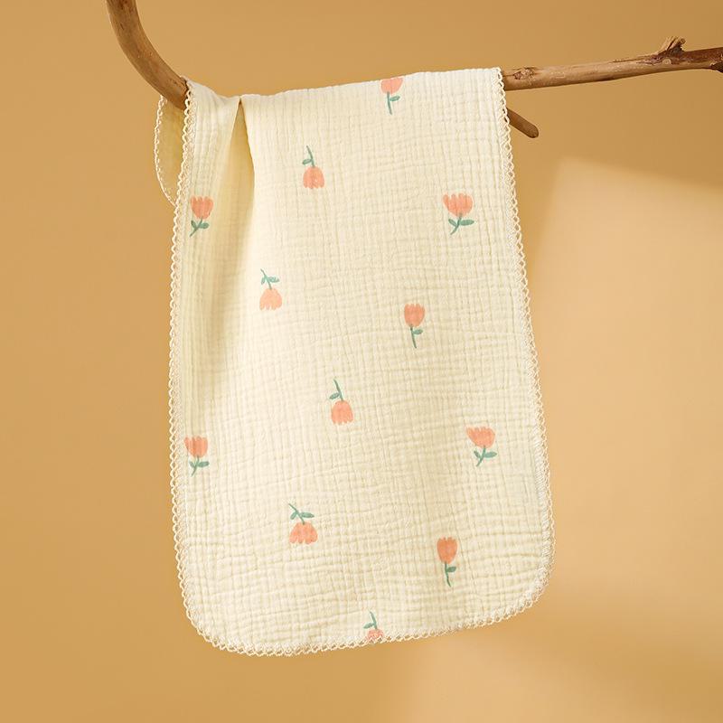 

Комплект из супермягкого чистого хлопка для младенцев и полотенец категории А – марля для новорожденных, мочалка для лица, маленький квадратный носик и полотенце для срыгивания Tulip