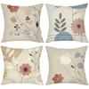 Floral Patterned Throw Pillows For Modern Home Decor Polyester Pillowcase, Sofa Decorative Cushion Cov Headboard Pillow