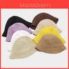Minimalist Solid Color Straw Fisherman Hat With Wide Brim For Summer Beach Vacation
