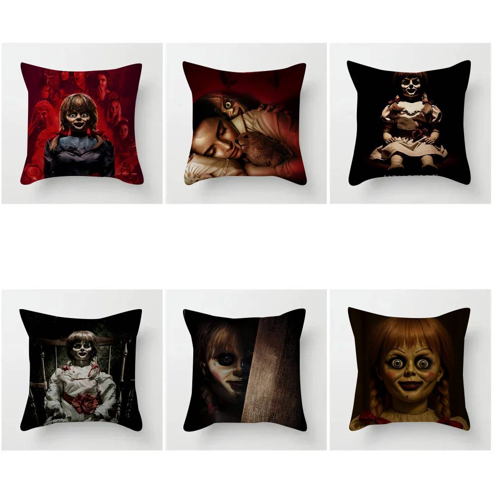 Popular AAnnabelle Horror Movie Cushion Cover 30x50 Polyester Sofa Cushions Decorative Pillows Home Decoration Pillowcover
