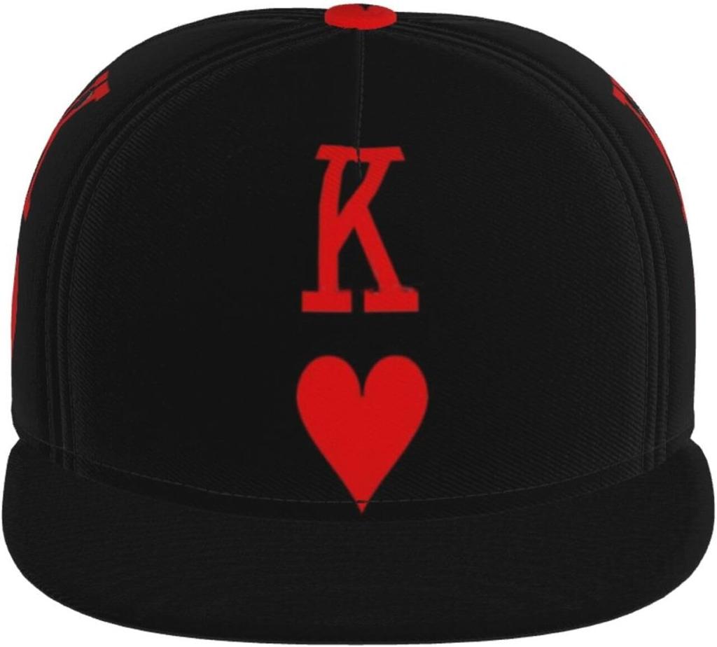 King Hats Matching Couples Baseball Cap Adjustable Valentine' S Day Snapback Baseball Hats for Women Men