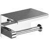 Shixun 304 Stainless Steel Bathroom Shelf with Double Paper Holder
