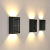 LED Solar Porch Light Outdoor Path Lamp Waterproof Fence Sconce Lamp Garden Villa Courtyard Park Lighting Ornament
