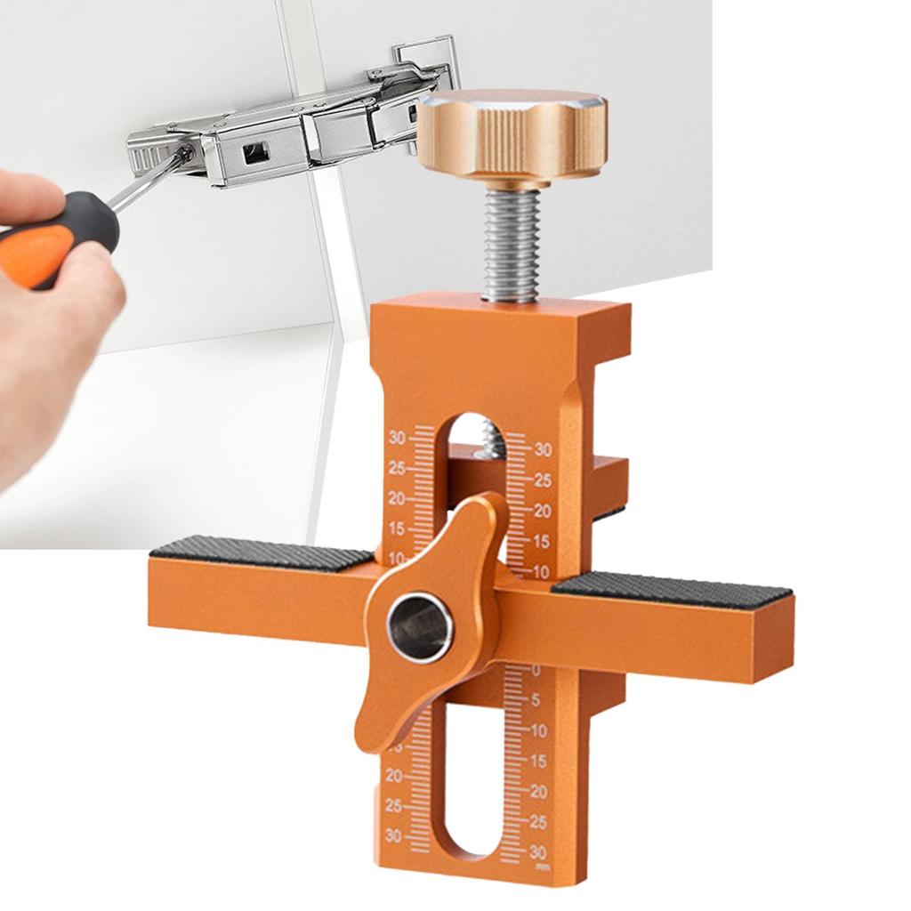 Cabinet Door Positioning Tool Doors Aluminum Alloy Installation Positioner Cabinet Positioning Tool Versatile Mounting Jig