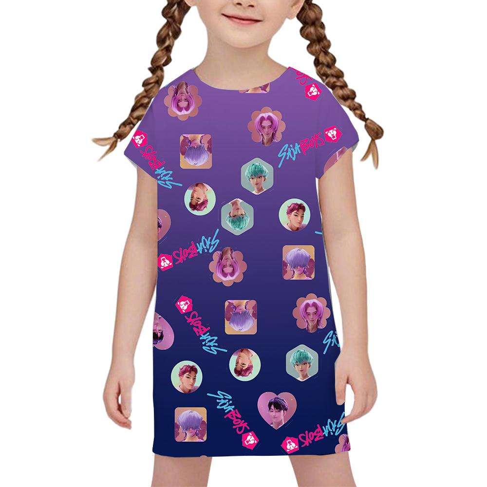 Girls Witch Group Same Style Pajamas Dress Children's Clothing