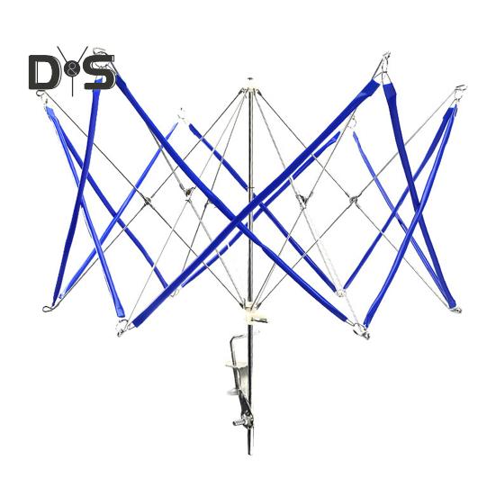 

Yarn Swift складная металлическая моталка для пряжи портативный зонтик клубок пряжи держатель мотков Swift с зажимом для стола для вязания крючком принадлежности синий