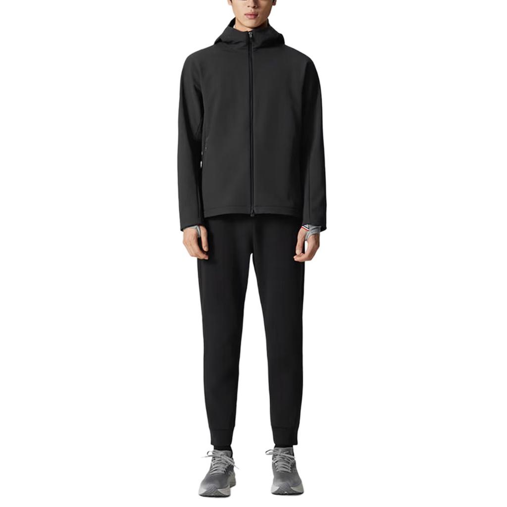 Saucony Woven Hooded Zip Jacket Men jackets Black SR2269WJ20L-BK001