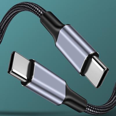 PD100W Type-C USB C 90 Μοιρών Γωνιακό Καλώδιο Δεδομένων 100W 480Mbps Γρήγορη Φόρτιση Νάιλον Καλώδιο Γραμμής Δεδομένων