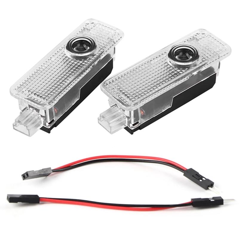 2Pcs Car Door LED Welcome Light 3D Projector Lamp For BMW 1 3 5 7 Series E90 E91 E92 E93 E60 E61 F10 F07 E63 E64 F12 F13 F30 X3