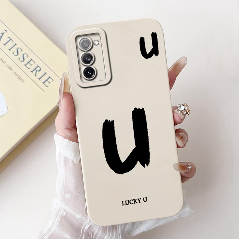 New Fashion Letter Phone Case For Samsung Galaxy S20 FE S20+ Soft Silicone Shockproof Cover For Samsung S20 Plus S20FE 5G Bumper