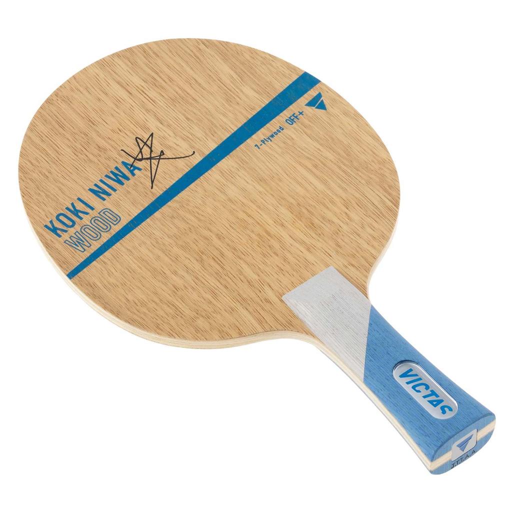 VICTAS Tischtennisschläger Koki Niwa Holz Shakehand Angriffs-Holz verwendet von Koki Flare 027204 7-lagig (Modell Niwa)