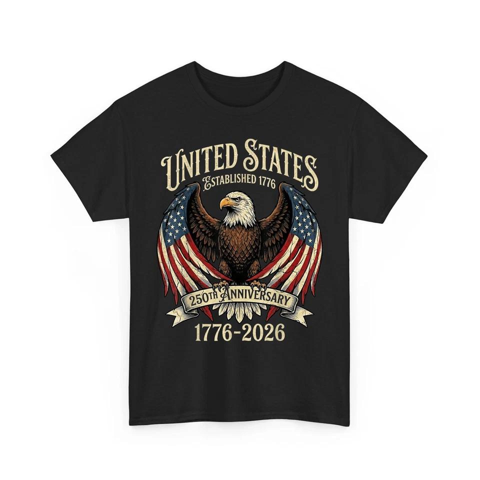 250 лет Флаг США Белоголовый орлан 250-летие США Патриотическая футболка 3XL