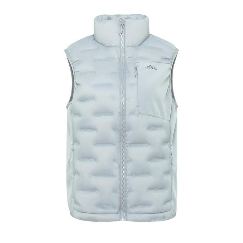 

Light down vest autumn and winter new versatile short trend stand-up collar with thermal top XXXL світло-синій колір
