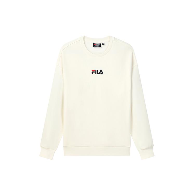 FILA ORIGINALE Sweatshirt Unisex Milk Salt White F51U138295FIV L