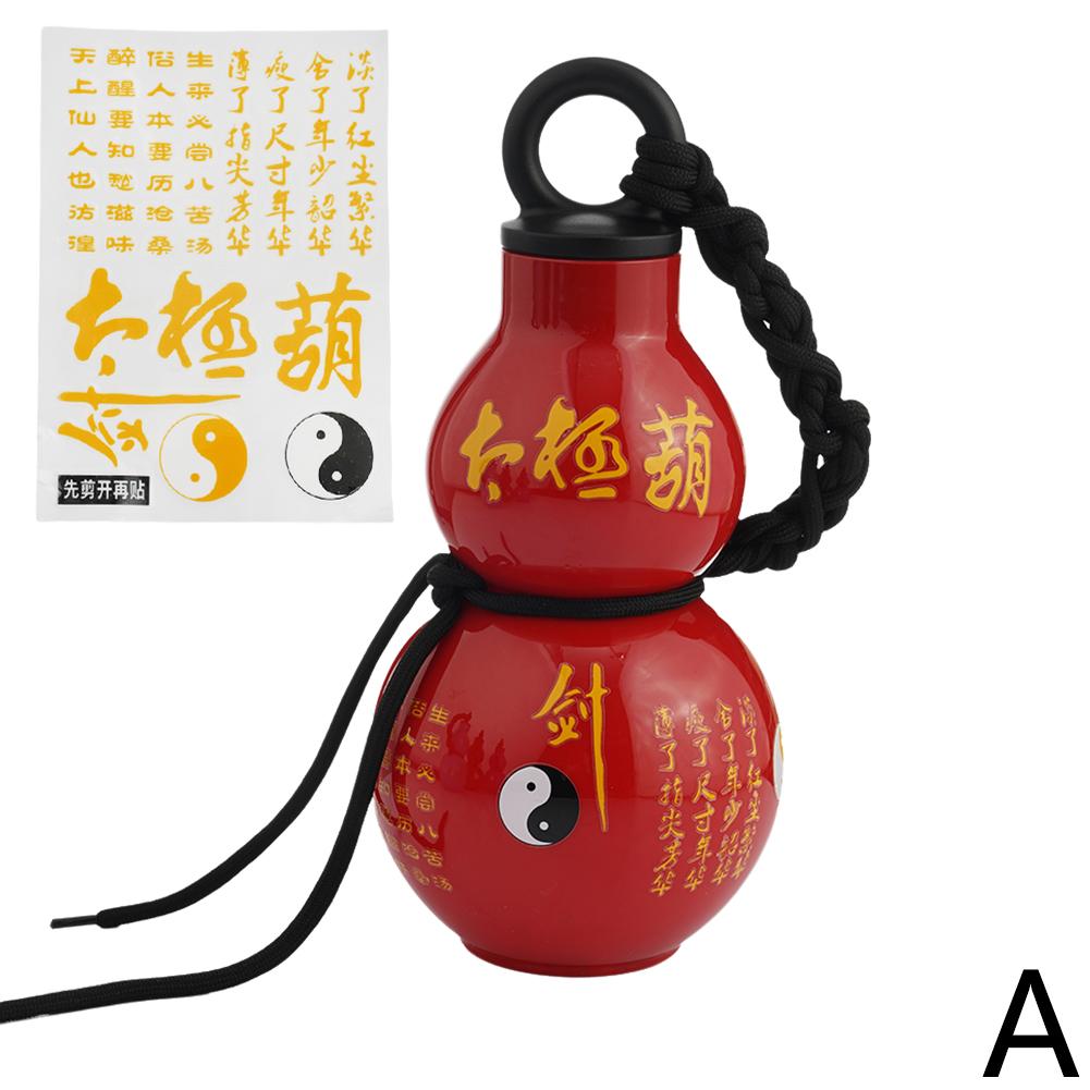 800ml Gourd Water Cup Food-grade Plastic New Creative Portable Outdoor Sports Kettle with a Sticker Game Role-Playing Decoration