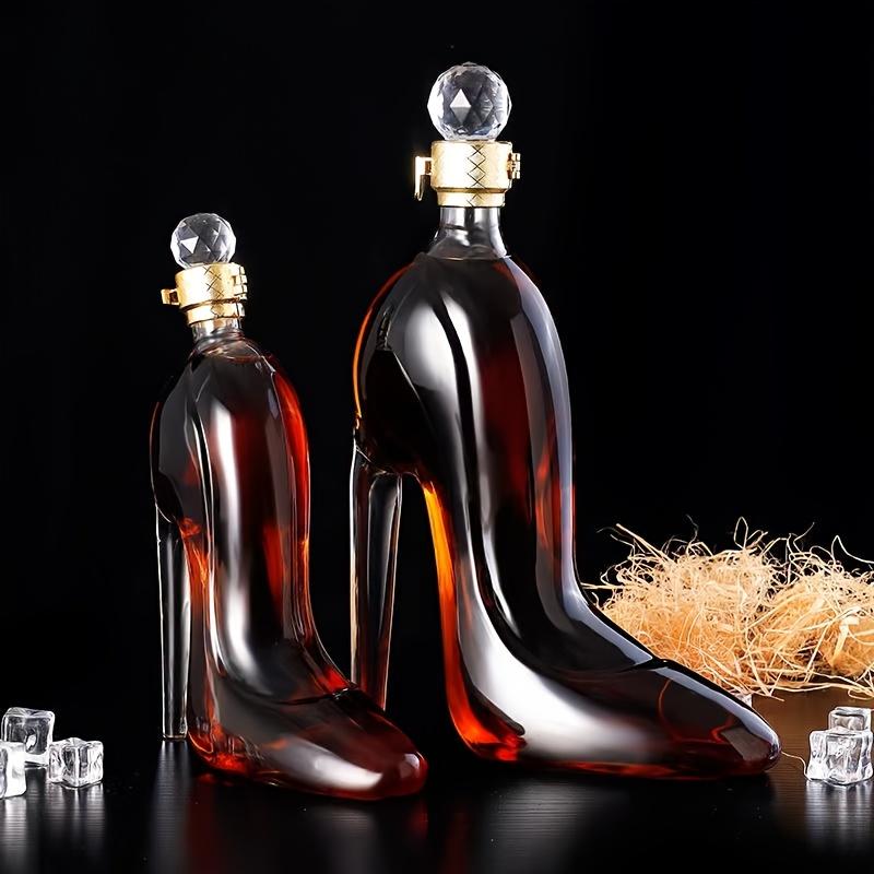 Elegant High-Heel Shoe Wine Decanter - Lead-Free Transparent Glass Ideal for Red Wine Enthusiasts Perfect As a Decorative Piece or Gift Adds Elegance