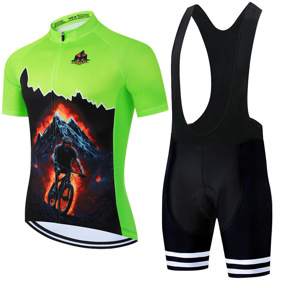 

Summer Breathable 2026 Road Bike Jersey Set Men s Cycling Clothing Summer MTB Team Clothes Short Sleeve Uniform Triathlon Skinsuit Ropa De Hombre S