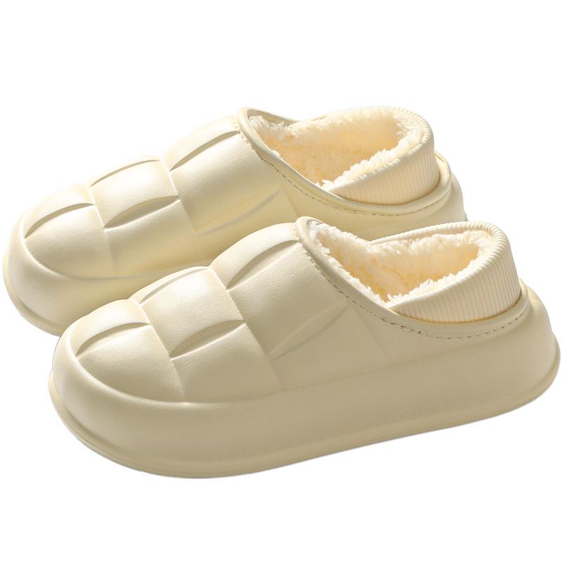 Winter Thick Sole Cotton Slippers, Indoor/Outdoor Unisex Warm Home Shoes