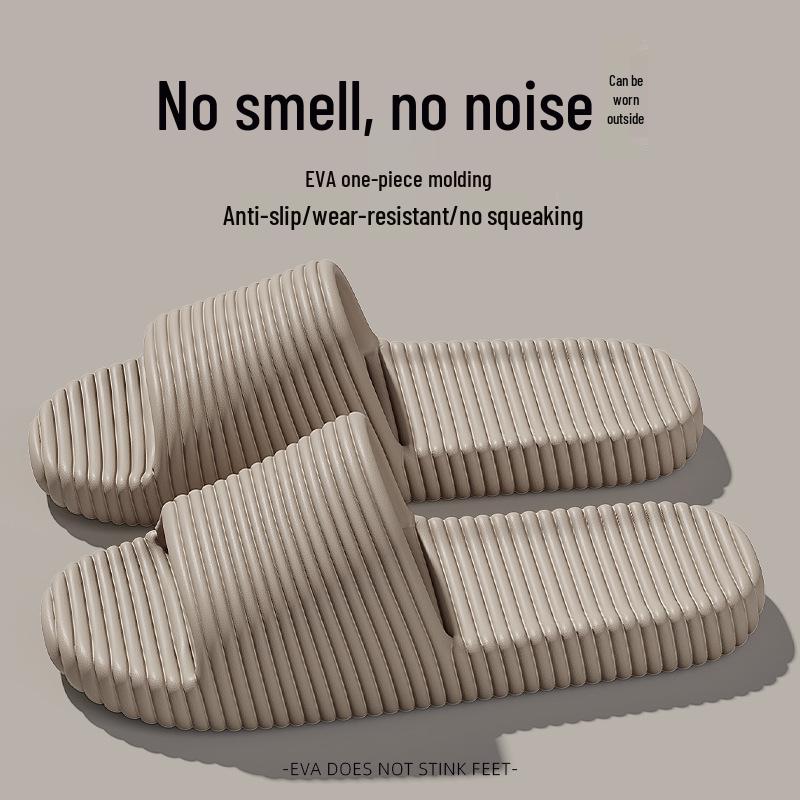 Sommerliche gestreifte rutschfeste EVA-Slipper für Damen und Herren