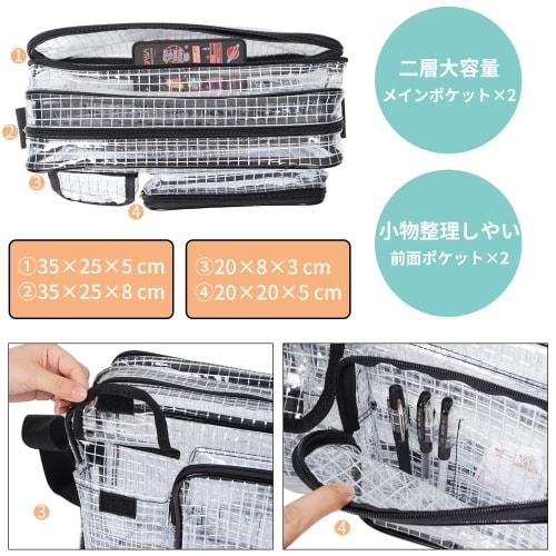NOTAG Shoulder Bag, Engineer Bag, Shoulder Bag, Anti-Static, Clean Bag, Transparent, Waterproof, Large, Tool Bag, Clean Room, See-Through, Work, Const