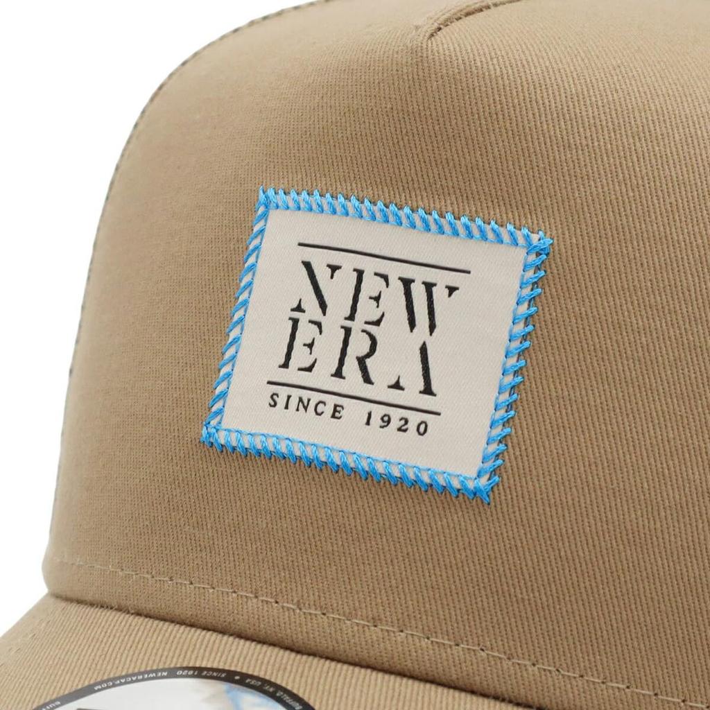 New Era Cotton Mesh Free Size 940AFTR WOVEN PATCH KHA CHR NER36C3501 9FORTYA-Frame Cap, Khaki, (14388587)