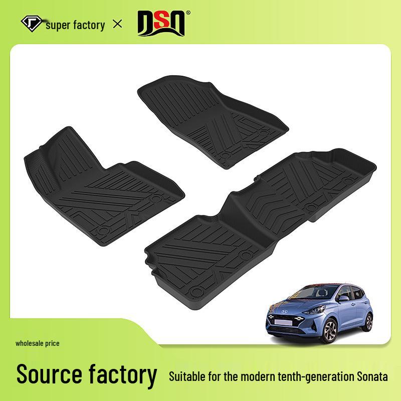 Hyundai Elantra, Sonata, Verna, Mistra TPE Wear-Resistant Car Floor Mats