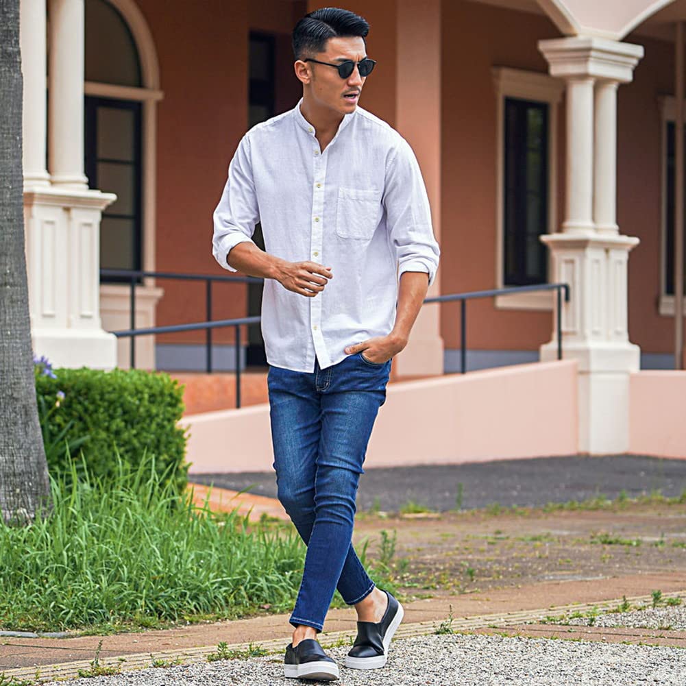 Cavalier Unisex Skinny Slim Stretch Denim Jeans with Cooling Size 44 Indigo Men's Touch, (M), CATN22-16,