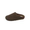 Thick-soled fluffy shoes with plush bag head Birkenstocks slippers elegant fairy style lazy shoes wear 22 autumn and winter models