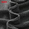Hengyuanxiang Men's Thick 100% Wool Half-Turtleneck Sweater