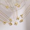 HECHENG,Chunky Alphabet Balloon Bubble Initial Letter Pendant Necklace for Women Men Gold Plated Necklaces Charm Jewelry