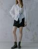 2026 Spring French Design Women's Long Sleeve Tie-Up Commuter Shirt - High-End White Top