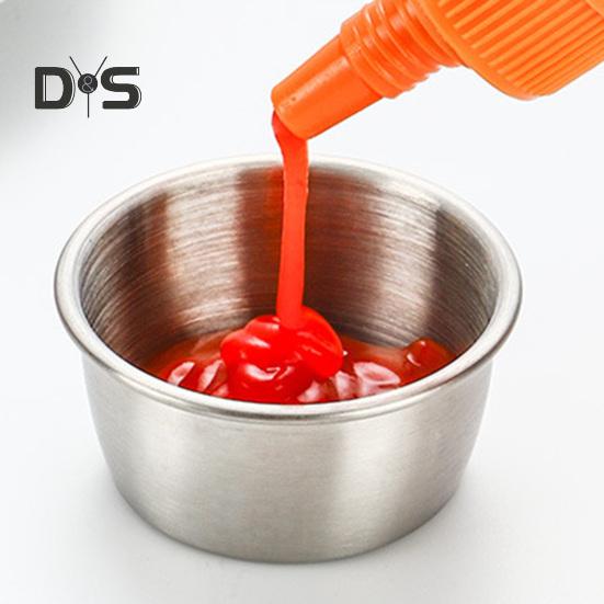 1 Set 40 ml Saucenbecher mit großem Fassungsvermögen, stapelbar, praktisch, für Camping-Abendessen, tragbar, für Salatdressing, Saucenbecher