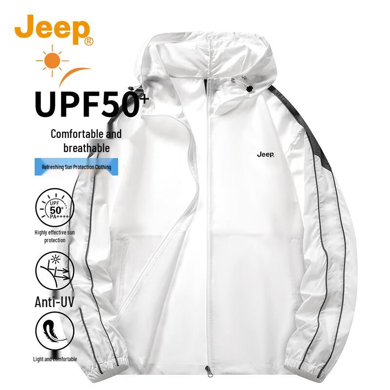 

Jeep Мужская куртка с капюшоном UPF50+ для защиты от солнца 2XL