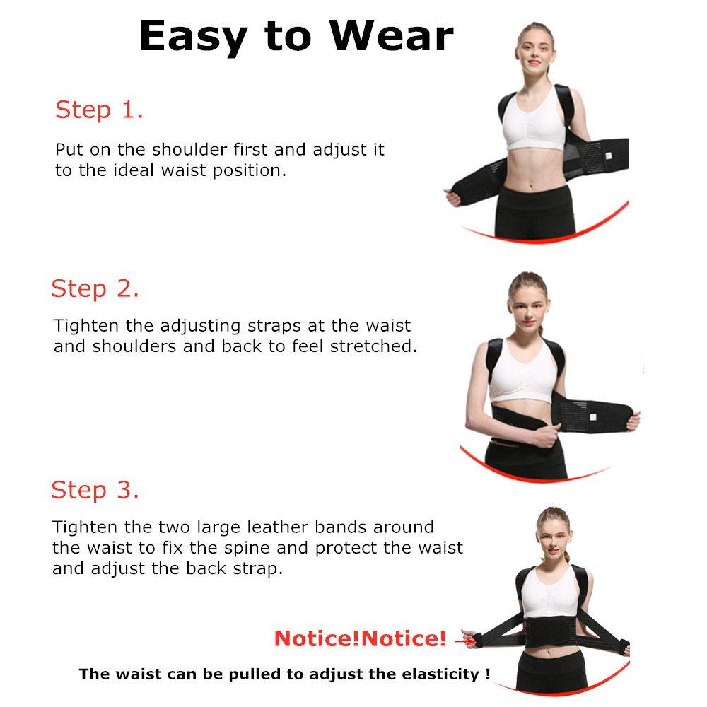Kinder Erwachsene Männlich Weiblich Einstellbare Magnetische Haltung Korrektor Wirbelsäule Zurück Schulter Lendenwirbelstütze Unterstützung Verhindert Slouching