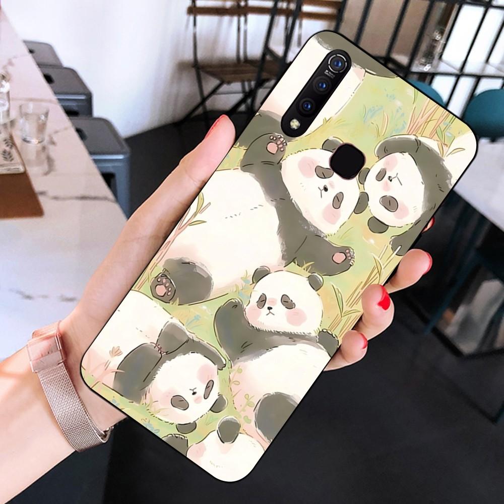 Anime Cute Panda Phone Case For Huawei Y9 6 7 5 Prime Enjoy 7s 7 8 Plus 7a 9e 9plus 8E Lite Psmart Shell